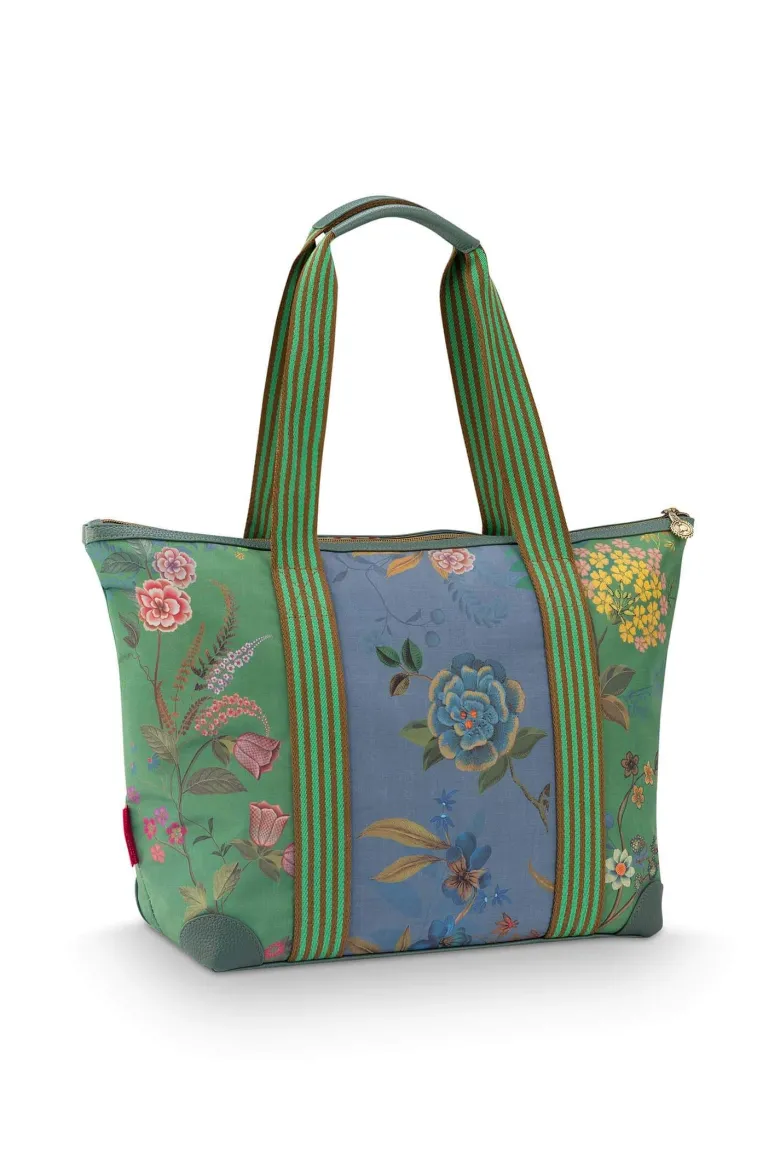 Tragetasche Tilda Mittelgroß Bodhi Flower Grün