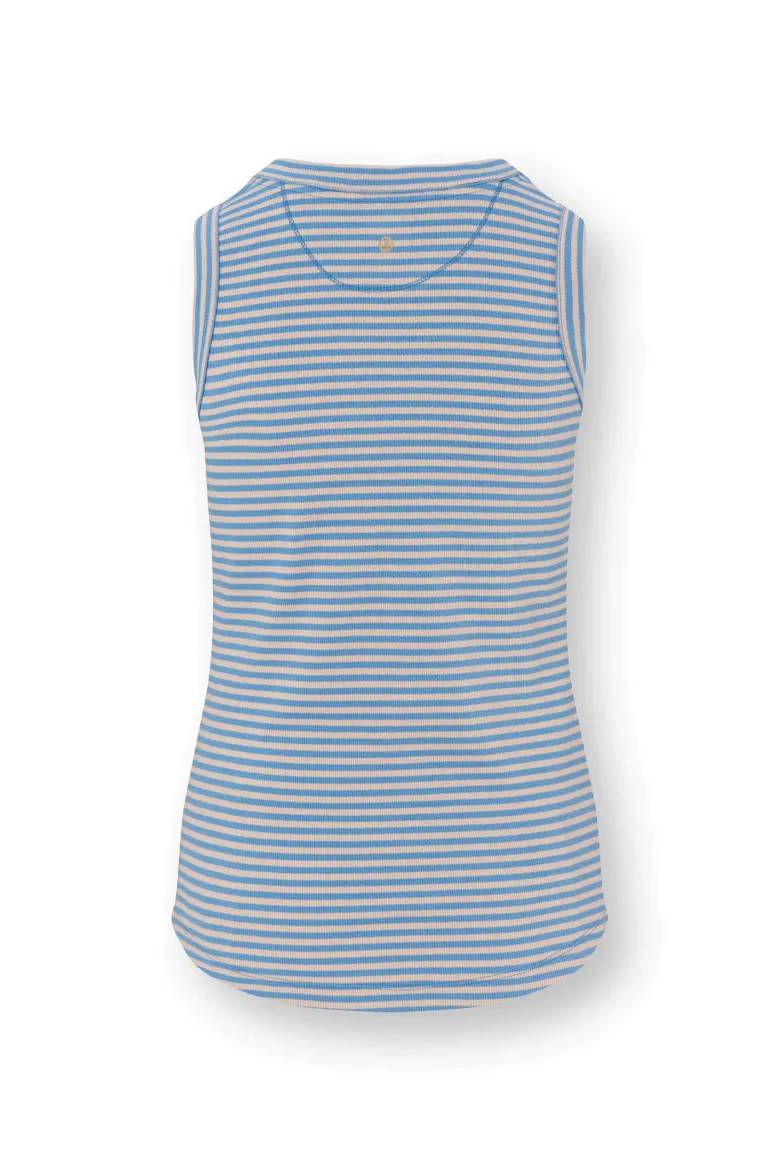 Trinity Ärmellos Top Little Sumo Stripe Blau