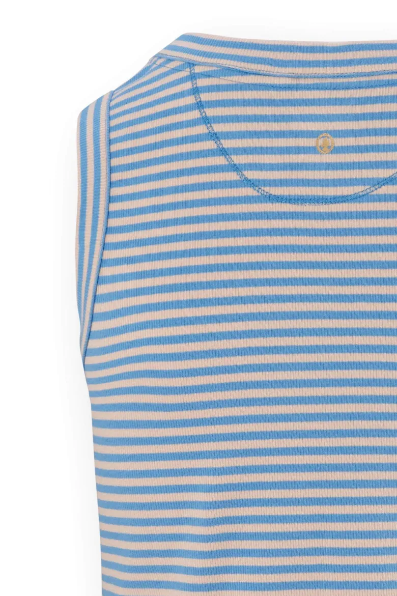 Trinity Ärmellos Top Little Sumo Stripe Blau