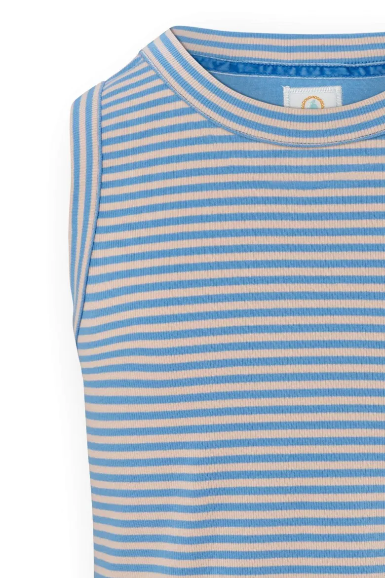 Trinity Ärmellos Top Little Sumo Stripe Blau