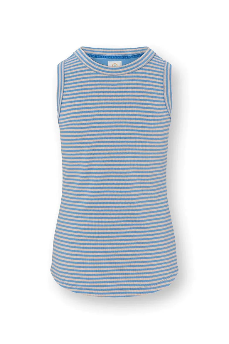 Trinity Ärmellos Top Little Sumo Stripe Blau
