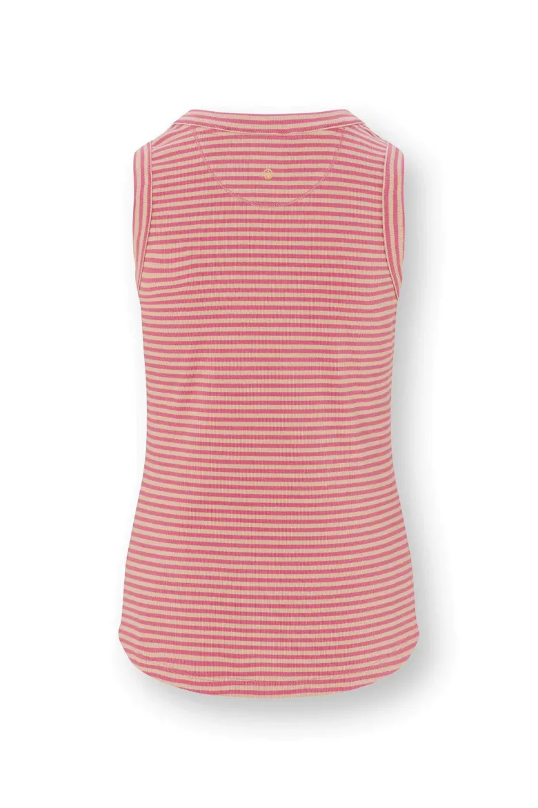Trinity Ärmellos Top Little Sumo Stripe Rosa