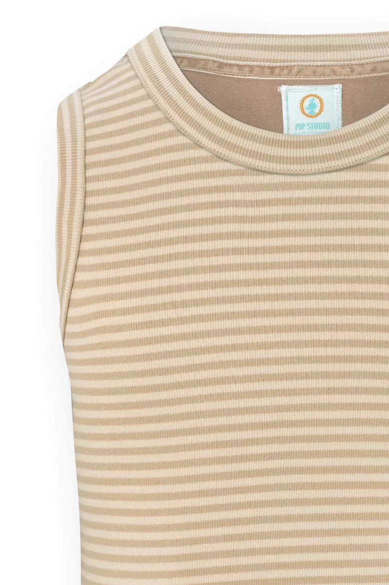Trinity Ärmellos Top Little Sumo Stripe Sand
