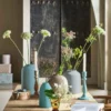 Vase Keramik Matt Blau 20cm