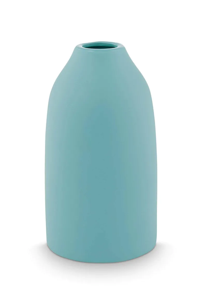 Vase Keramik Matt Blau 20cm