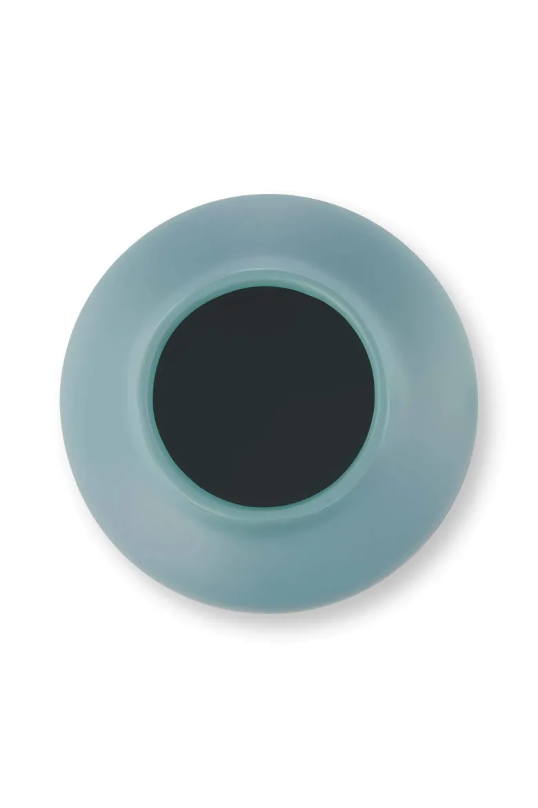 Vase Keramik Matt Blau 30cm