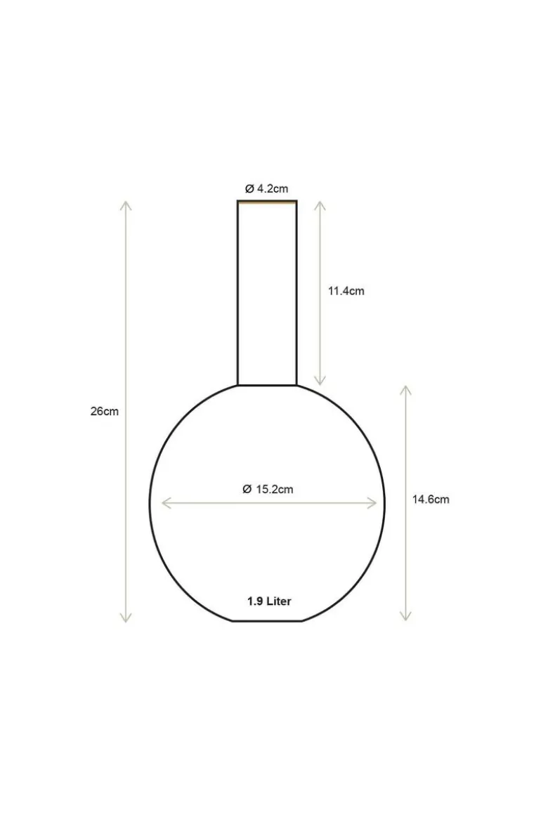 Vase Metall Dunkelblau 26cm