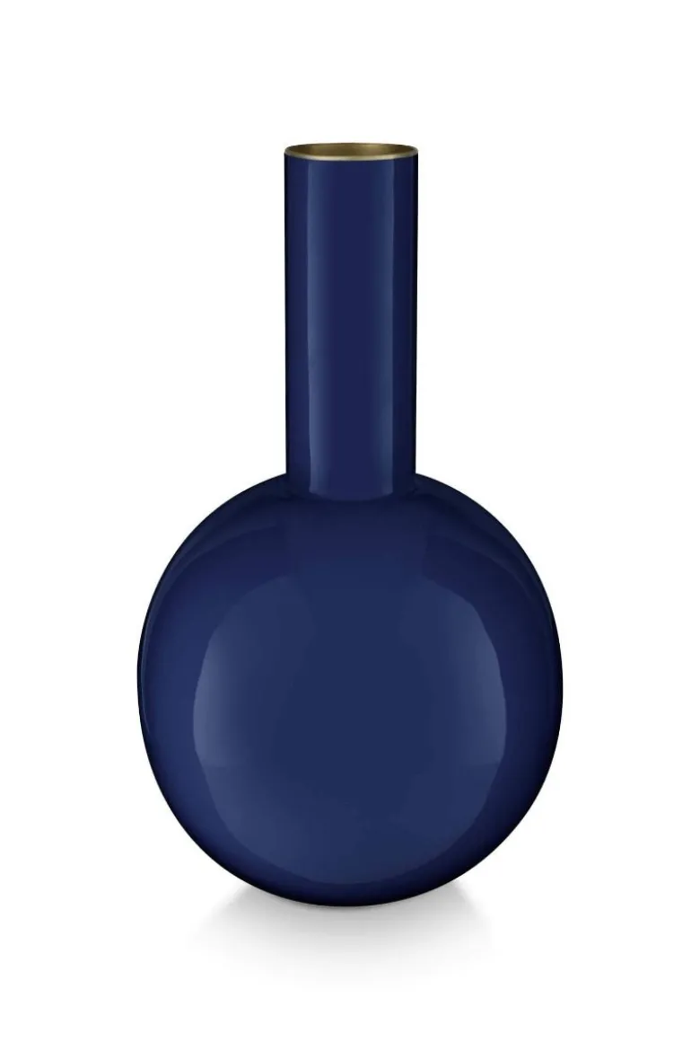 Vase Metall Dunkelblau 26cm