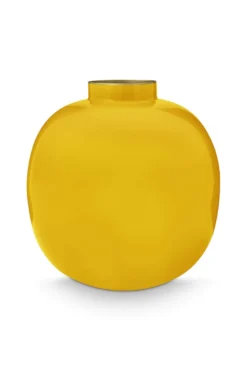 Vase Metall Gelb 23cm