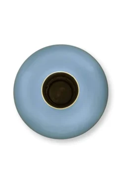 Vase Metall Hellblau 33cm