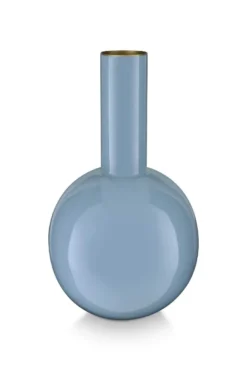 Vase Metall Hellblau 33cm