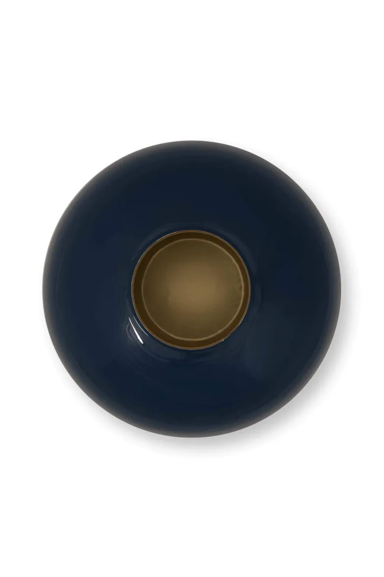 Vase Metall Mittelblau 32cm