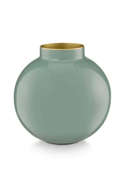 Vase Metall Mittel Grün 17cm