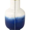 Vase Metall Pip & The Blue Bird Dip Dye Blau 30cm