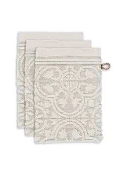 Waschlappen Set/3 Tile de Pip Khaki 16x22 cm