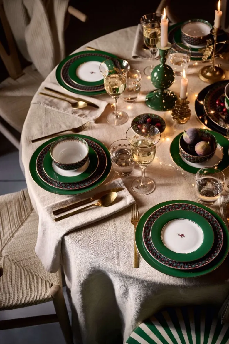 Wasserglas Winter Wonderland Gold