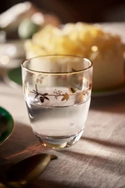Wasserglas Winter Wonderland Gold