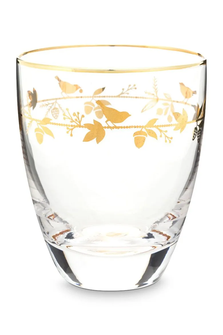 Wasserglas Winter Wonderland Gold