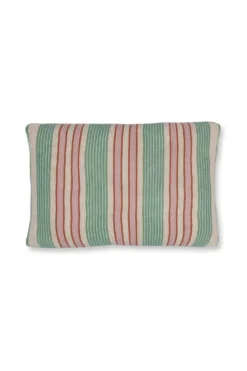 Zierkissen Bonsoir Combistripe Grün