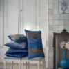 Zierkissen Multi Streifen Blau