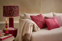 Zierkissen Quilted Daisy Dreams Rot
