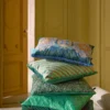 Zierkissen Quilted Daisy Grün
