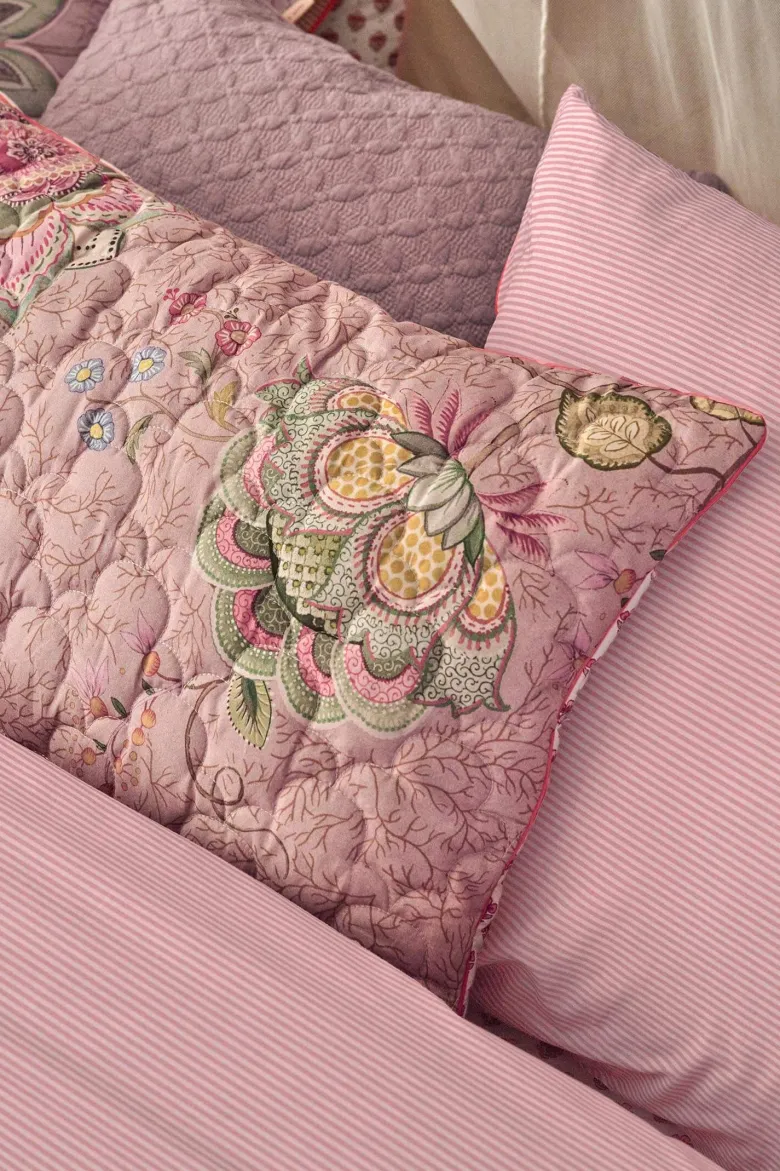 Zierkissen Quilted Mumbai Morning Rosa